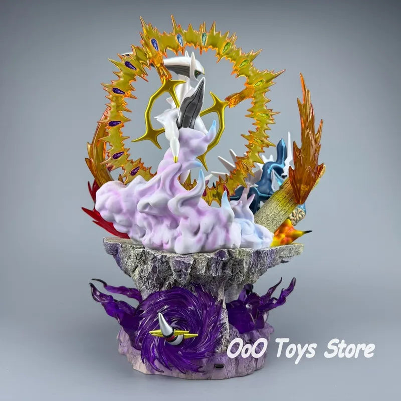 14.57in Anime Pokémon Action Figures Set - Dialga Palkia Giratina Arceus PVC Collectible Toys