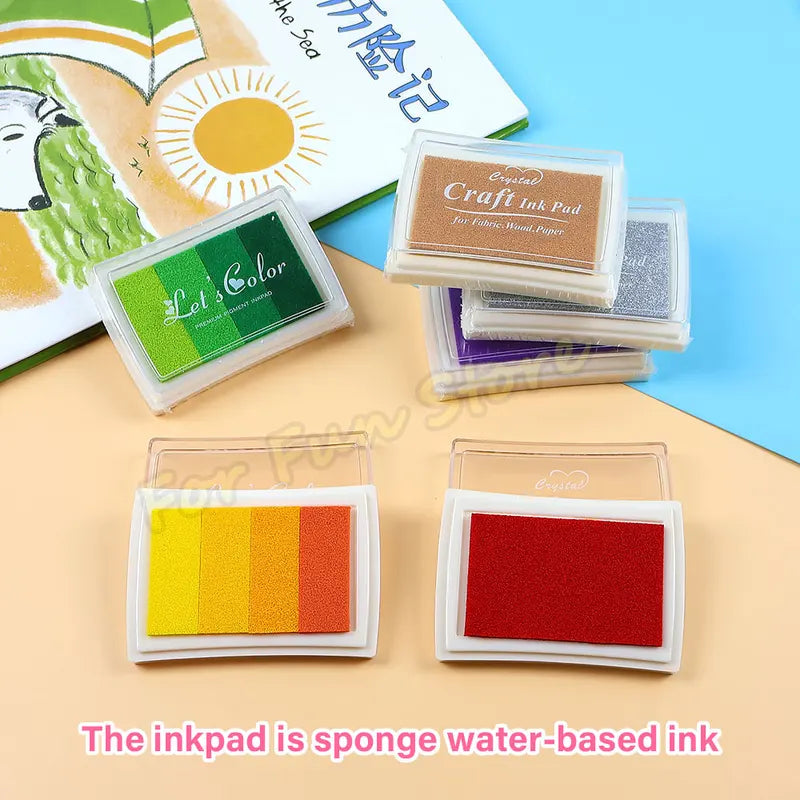 Colorful Ink Pad for Stamp DIY Rubber Seals Scrapbooking Stationery Art