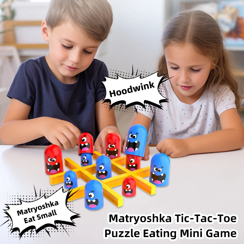 Stacking Cups Tic-Tac-Toe Game for Kids - Parent-Child Interactive Board Game