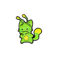 Cartoon Alien Cat Enamel Pin UFO Brooch Badge for Bags & Accessories