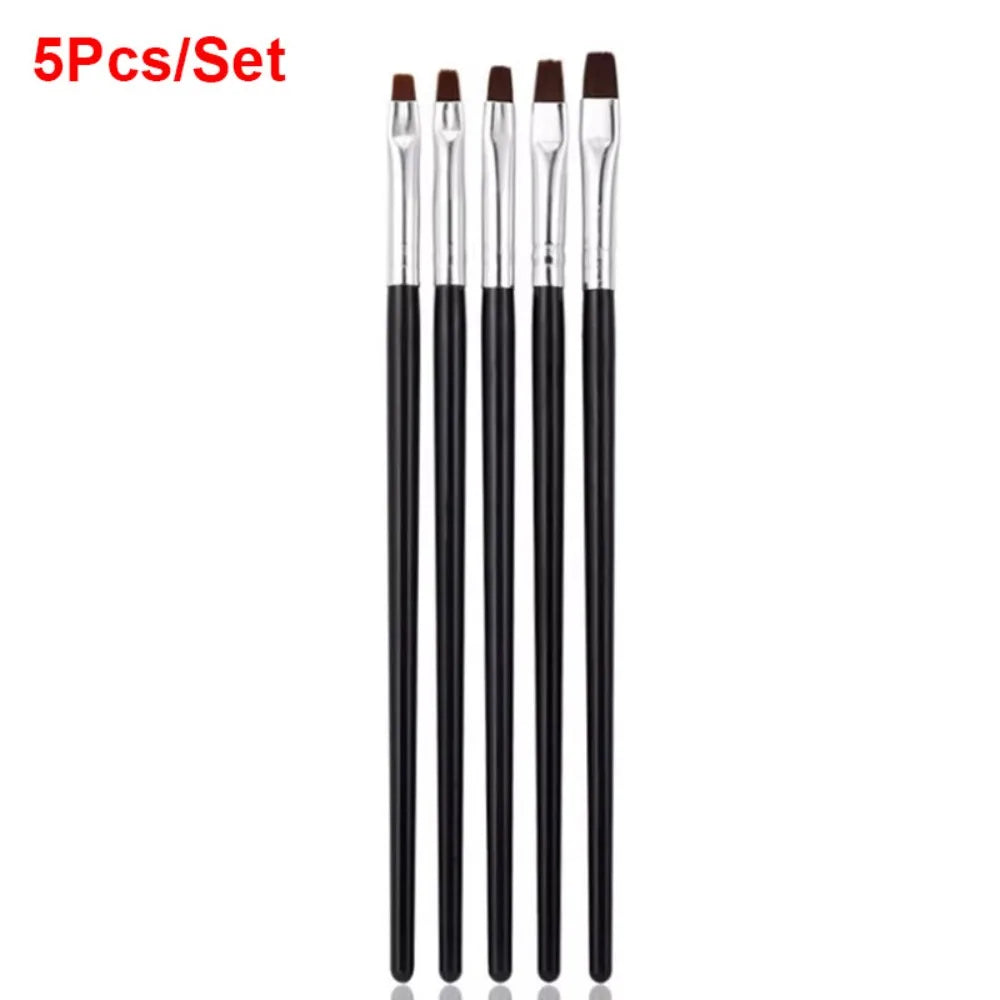 5Pcs Dental Resin Brush Pens - Teeth Shaping & Cleaning Tools for Resin & Nail Art