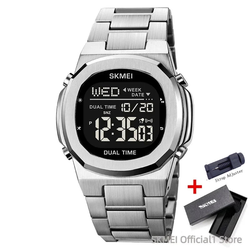 Digital Sport Watch Men Waterproof Multi-Function Wristwatch - LED Alarm & Calendar