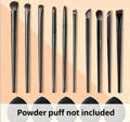 10-Piece Eye Makeup Brush Set, Soft Bristle Small Eye Shadow & Eyeliner Brushes