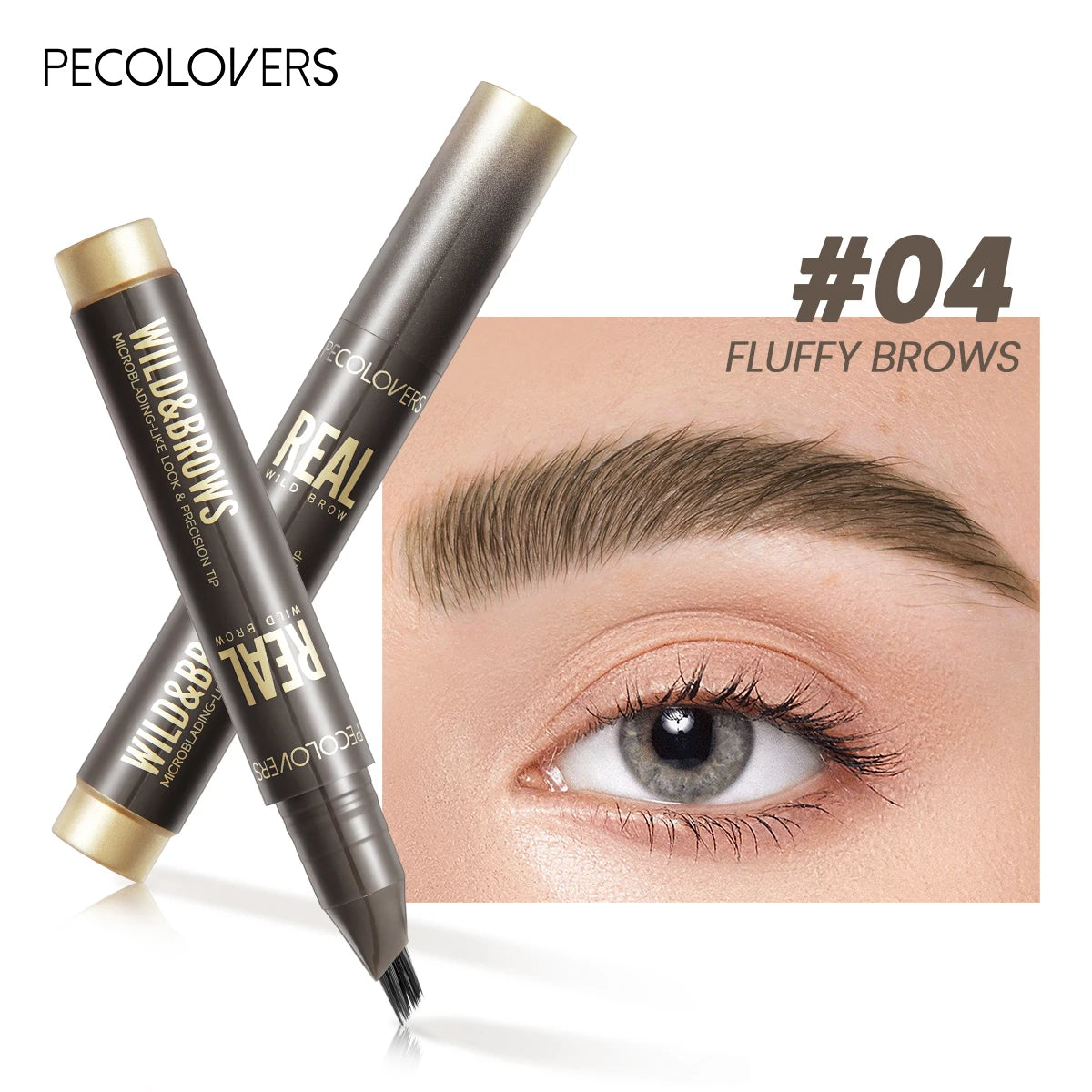 Waterproof Liquid Eyebrow Pencil - Smudge-Proof Brow Liner for Natural Definition