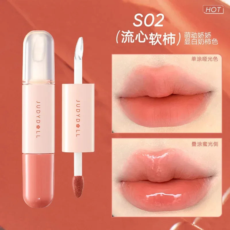 Long-Lasting Liquid Lipstick with Mirror Water Light Lip Gloss - Various Colors