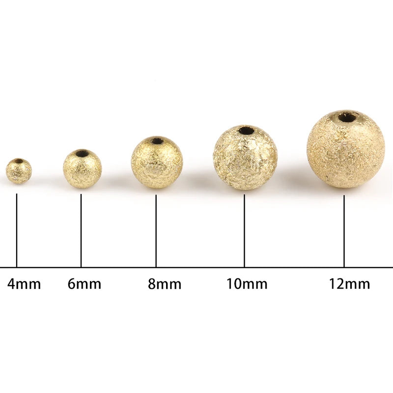 Silvery Gold Color Stardust Plastic Beads for Jewelry Making - 50-500pcs