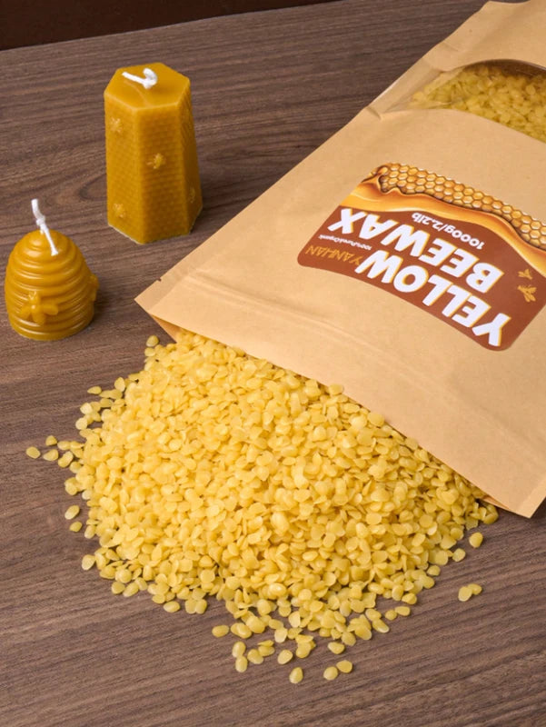 Pure Natural Beeswax for Candle Making - Eco-Friendly Raw Material, 500g/1000g