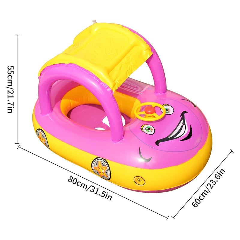 Car Shape Pool Float for Adults and Teens - Beach & Pool Toys, Durable Lounger