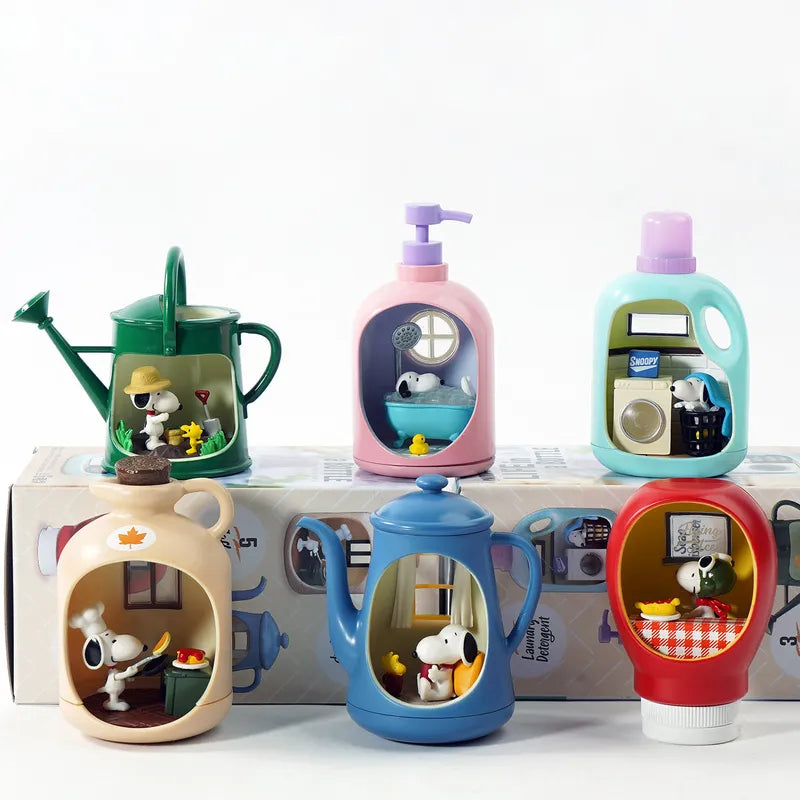 Anime Figure Blind Box Toy - Collectible Snoopy Model Ornaments - Multiple Colors
