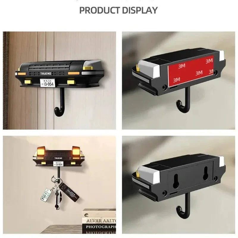 Car Headlight Wall Key Holder - Wall-Mounted Car Enthusiast Gift Accessory