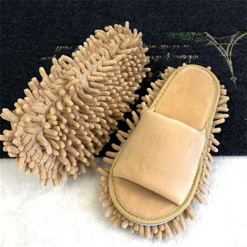 Multifunction Floor Cleaning Slippers Open-Toe Mop Shoes for Home Use
