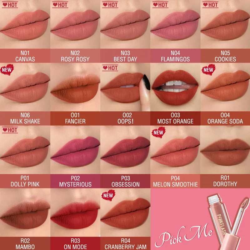 Matte Lipstick Set - Waterproof, Moisturizing Lip Gloss & Lip Tint with 18 Colors