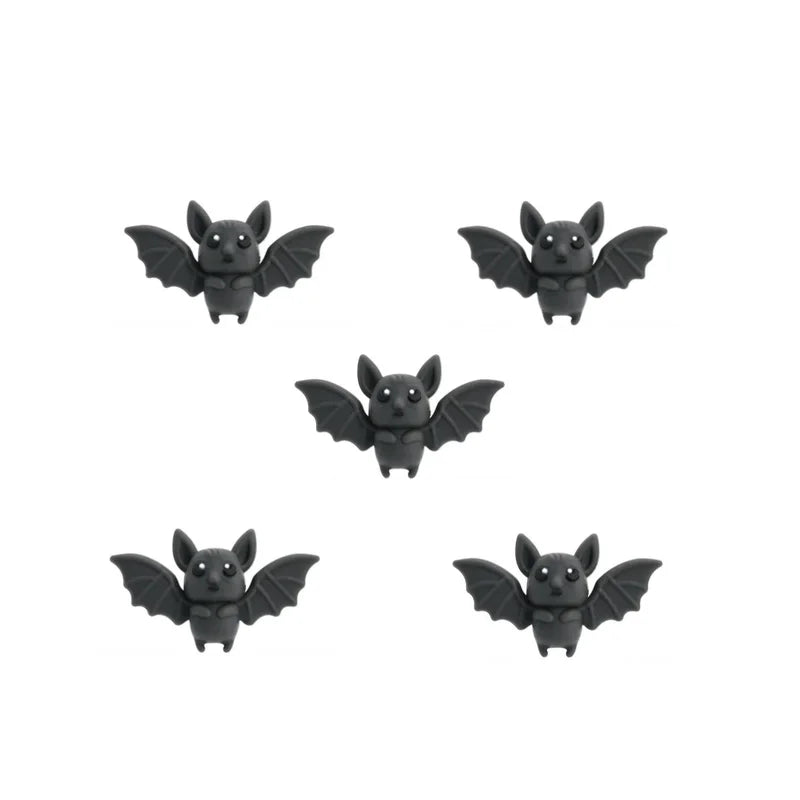 Halloween Bat Bead Set - Silicone 3D Focal Theme for Jewelry & Crafts