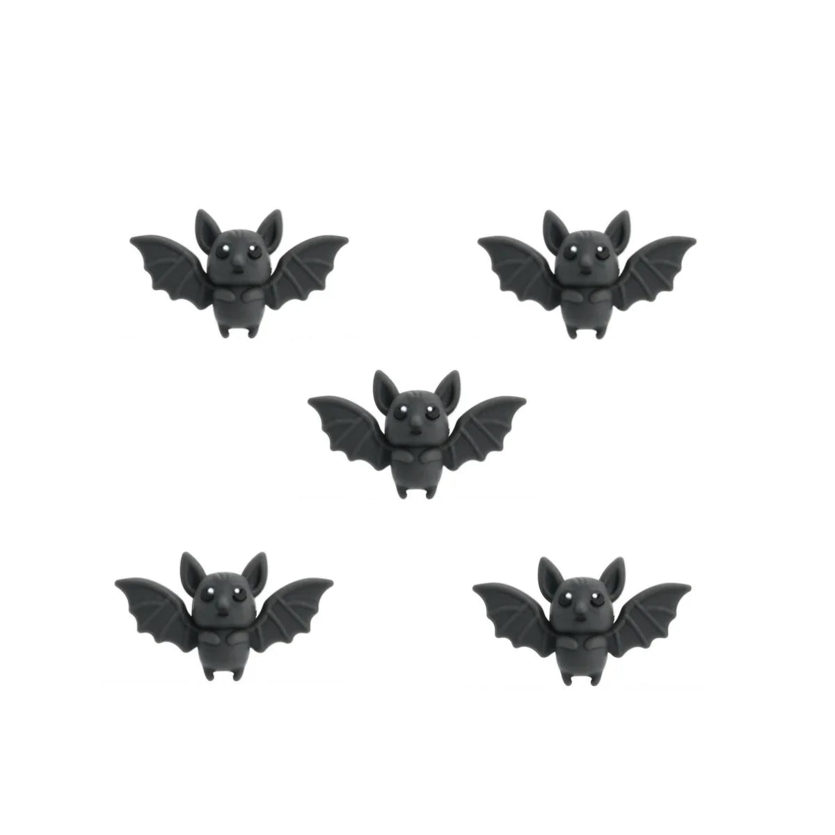 Halloween Bat Bead Set - Silicone 3D Focal Theme for Jewelry & Crafts