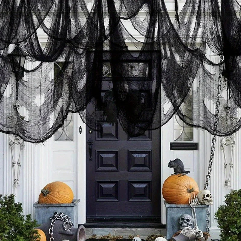 Halloween Creepy Decoration Gauze 30x72 Inch Indoor Outdoor Horror Decor