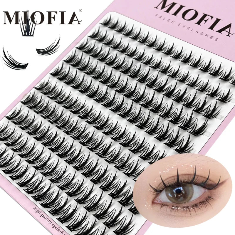 Natural 3D Mink Eyelashes Cluster Kit - Multiple Lengths for Lash Extensions
