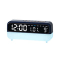 Digital Alarm Clock with Voice Control Temperature & Date Display, Brightness Adjustment