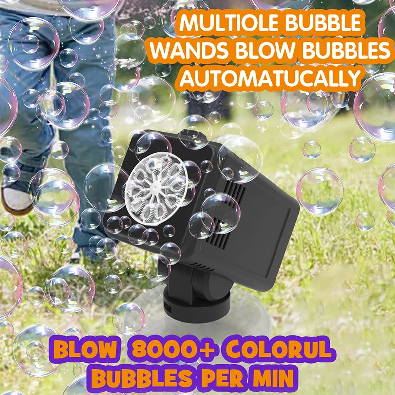 10 Hole Bubble Floor Machine for Weddings Outdoor Activities Child Play Non Battery