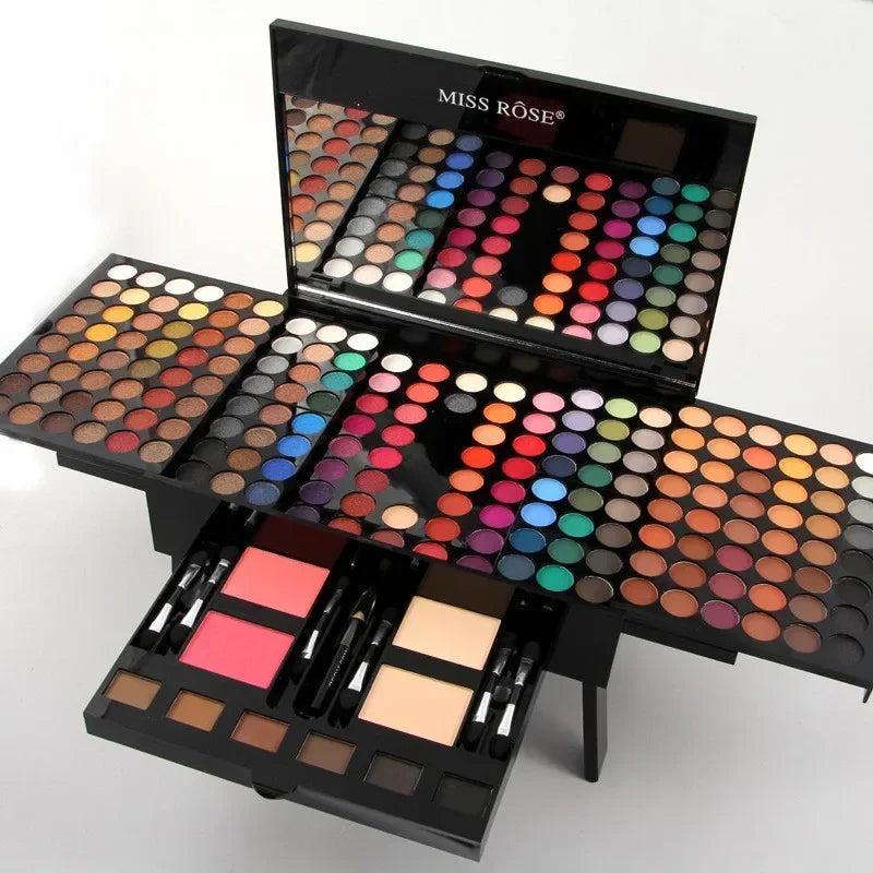180 Colors Makeup Palette Gift Set with Eyeshadow, Blush, Lipstick & Primer
