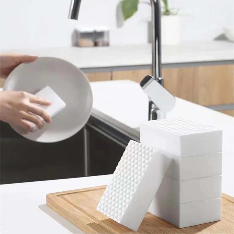 Multi-Function Melamine Sponge Cleaning Tools Set - Compressed Magic Sponges
