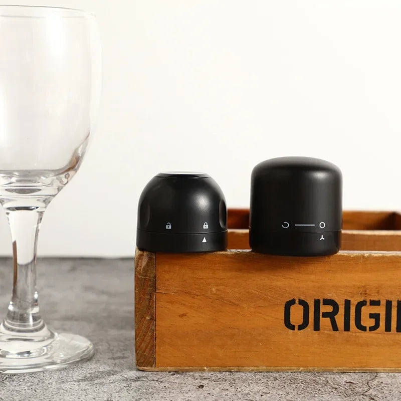 Mini Stainless Steel Wine & Champagne Bottle Stoppers Leak-Proof Preservation Caps