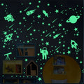 Glow in The Dark Wall Stickers Set - Fluorescent Meteor Stars for Kids Room Decor