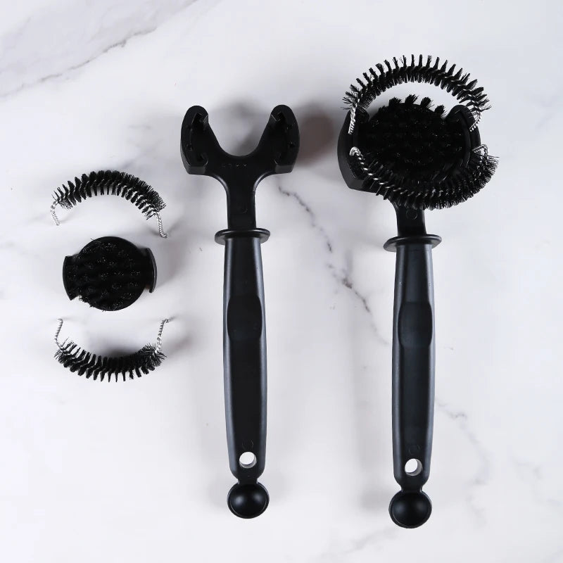 Coffee Machine Brush Cleaner for Espresso Group Head Cleaning - Multi-Color