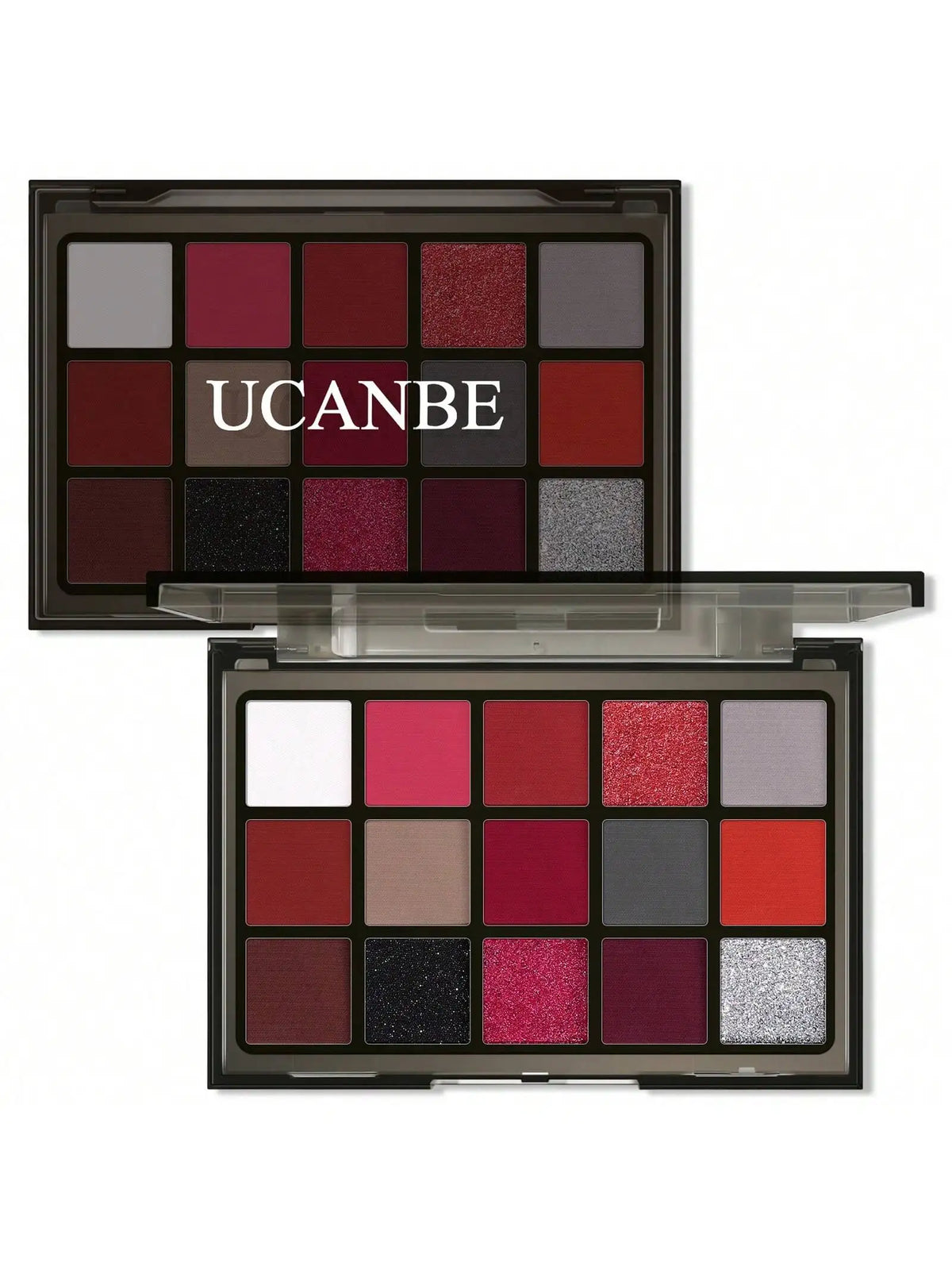 15 Shades Eyeshadow Palette - Purple Chameleon Glitter Matte Eye Makeup