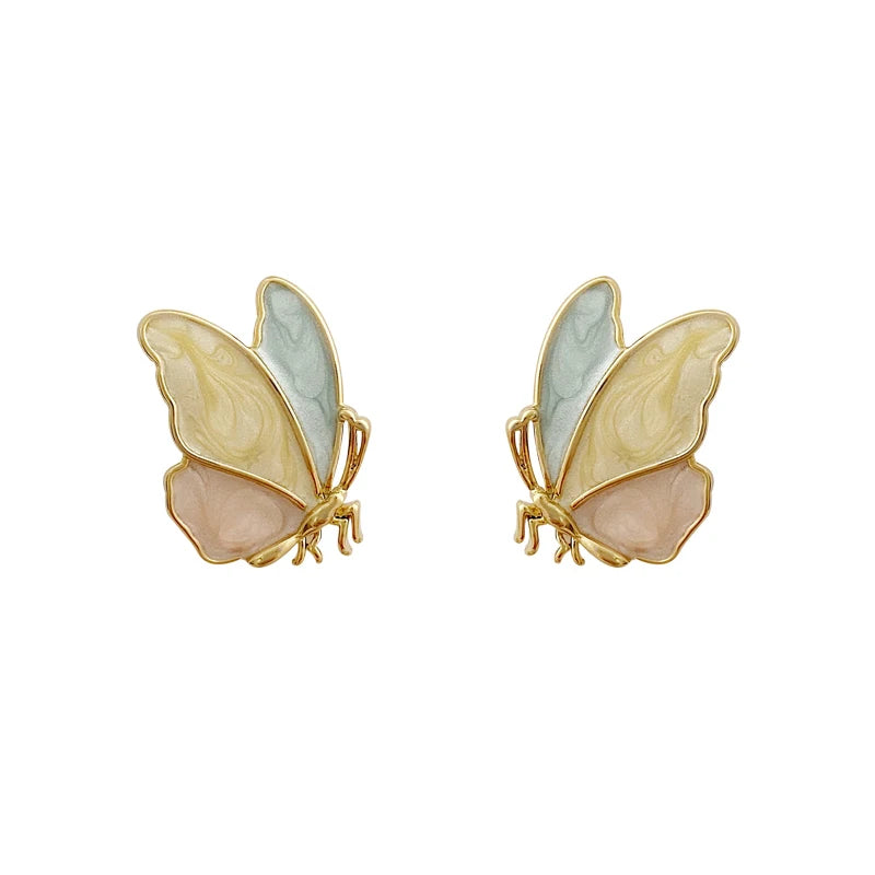 S925 Silver Butterfly Drop Earrings for Women Fashion Jewelry Gift