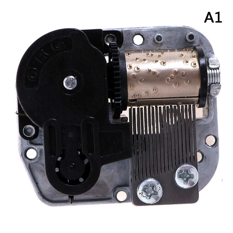 Silver 18 Note Music Box Movement DIY Craft Musical Mechanism - 50g