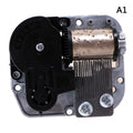 Silver 18 Note Music Box Movement DIY Craft Musical Mechanism - 50g