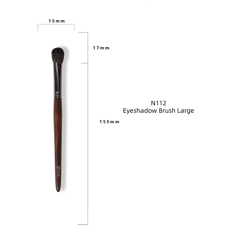 Goat Hair Makeup Brush Set with Eye, Foundation, Blush & Cosmetic Tools