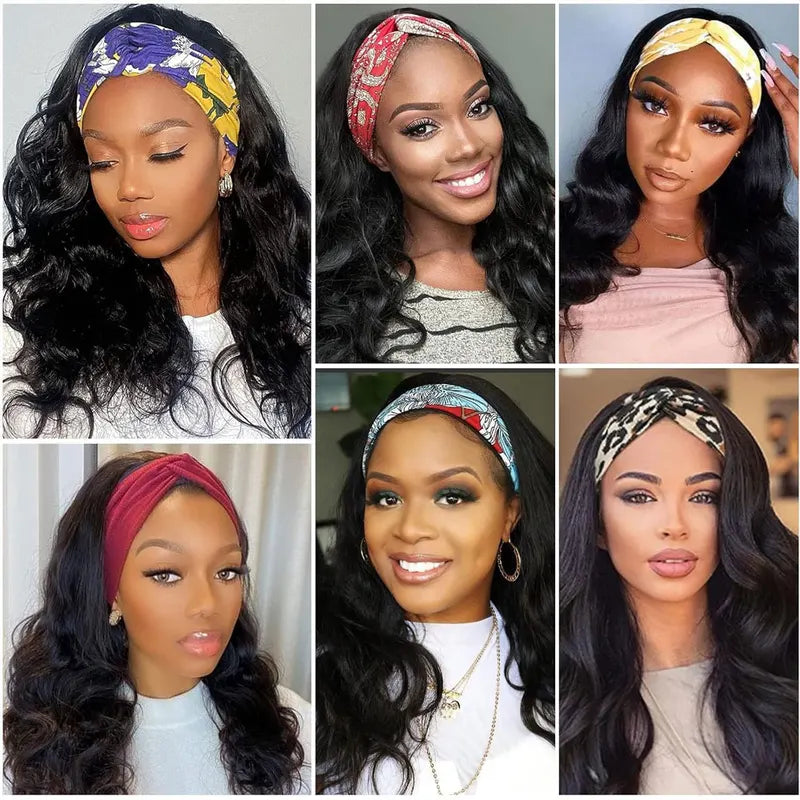 Human Hair Body Wave Wig 30-40 Inch 200% Density Remy Wigs for Women