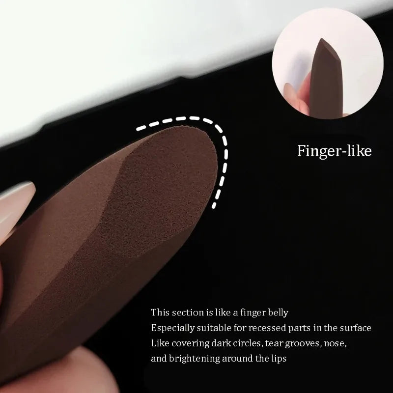 Finger Shape Makeup Sponge Dual-Use Foundation Concealer Puff - Brightening & Repair