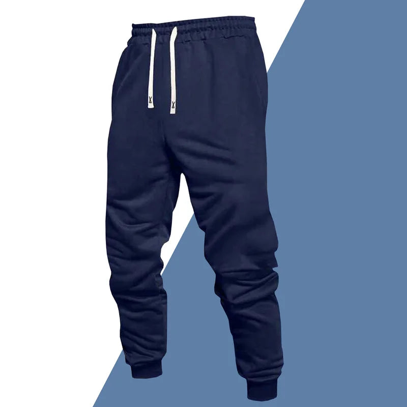 Men's 4-Piece Casual Sports Pants with Ankle Tie for Outdoor Jogging All Year