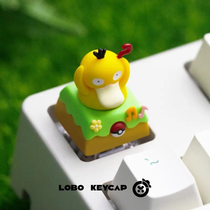 Cute Cartoon Squirtle Psyduck Keycap Set for Mechanical Keyboard - Multiple Colors
