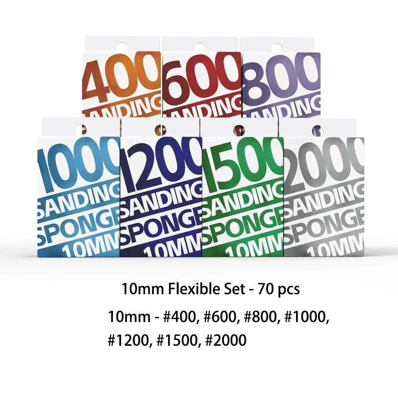 Model Sanding Sponge Set for Precision Finishing - Multiple Colors