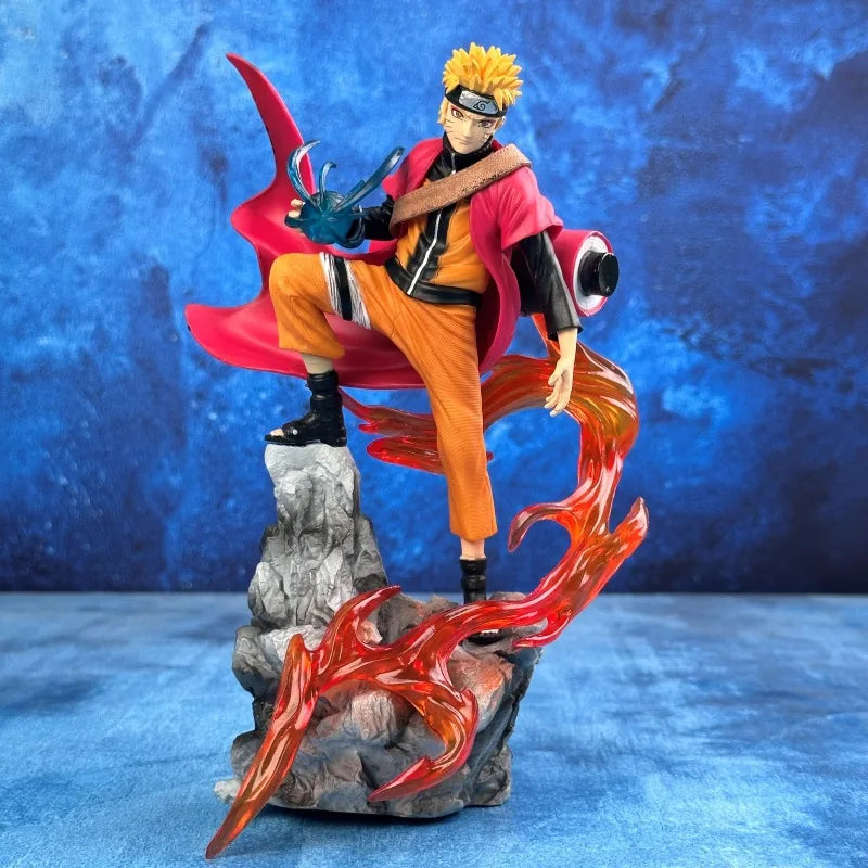 Anime Action Figure - Naruto & Sasuke PVC Collectible Toys - Multiple Colors