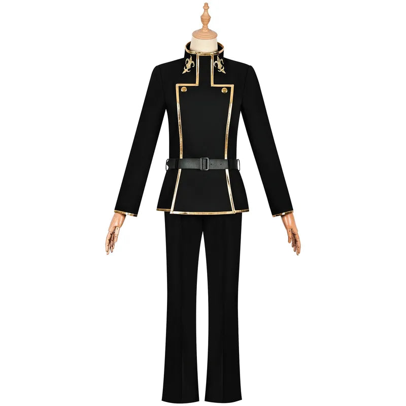 Anime Lelouch Cosplay Costume Jacket Set for Halloween and Parties