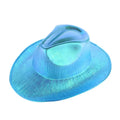 Neon Flash Cowboy Hat for Parties and Halloween - Colorful Space Cowboy Hat with LED Lights
