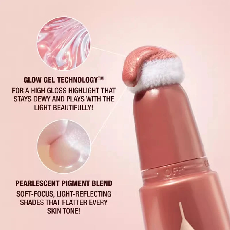 Liquid Face Highlighter & Blush Palette - Silky, Easy to Apply, Moist Finish