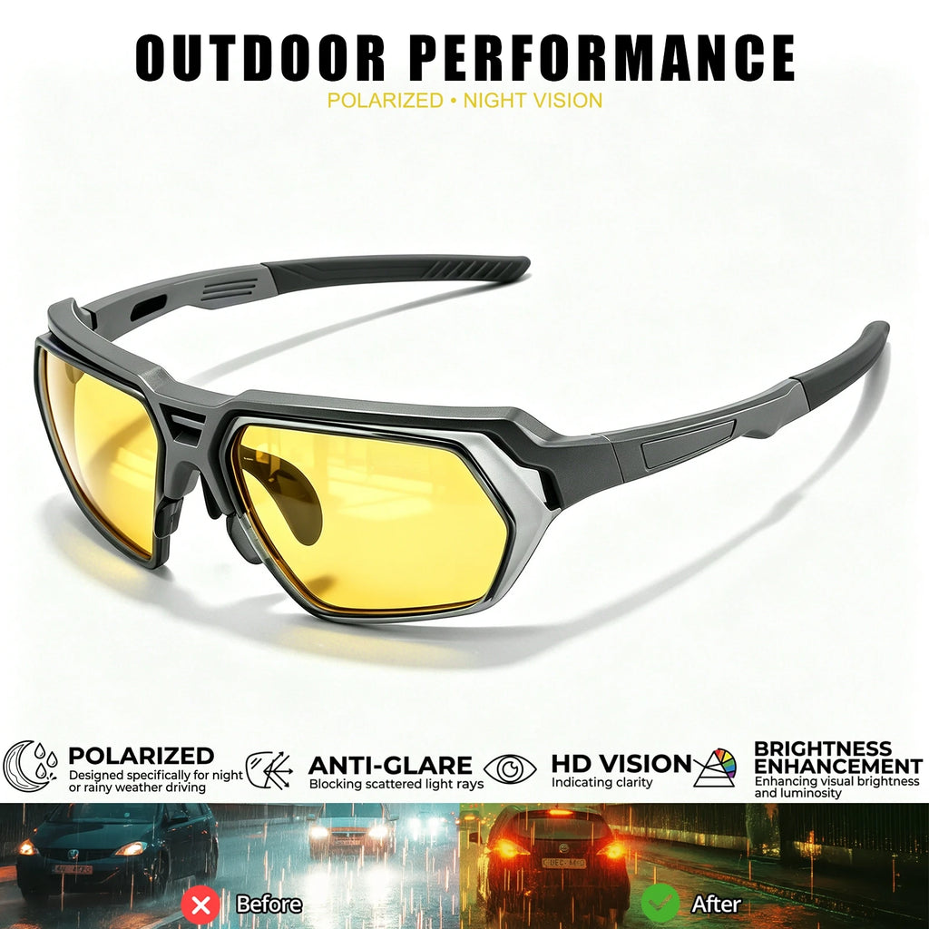 Men's Photochromic Polarized Sunglasses - UV400 Outdoor Sports Eyewear