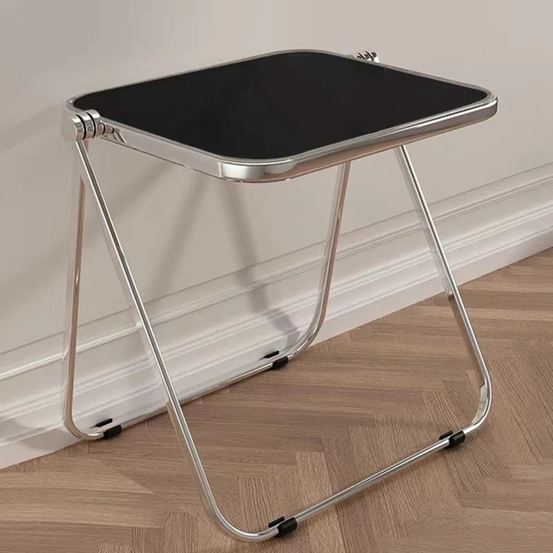 Foldable Acrylic Tray Table Small Space Compact Sturdy Multi-Purpose Desk for Home & Office