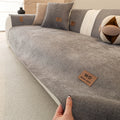 Universal Non-Slip Pet-Friendly Sofa Cover with Chenille Twill Fabric – All Sizes & Colors