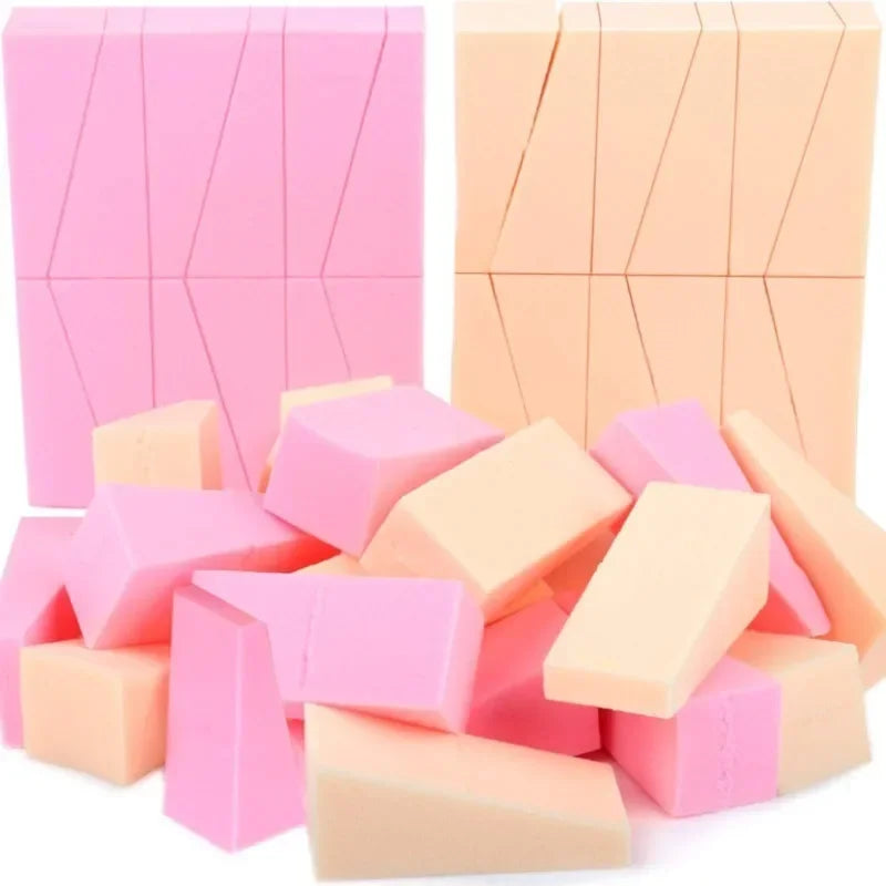 Mini Latex-Free Makeup Sponges Triangle Puff Set for Foundation Blush Eye Shadow