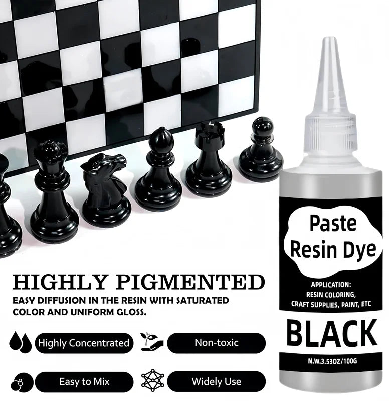 Concentrated Epoxy Pigment Paste Set for Resin Art - Multiple Colors, Easy Mix, Opaque & Translucent Liquid Dyes