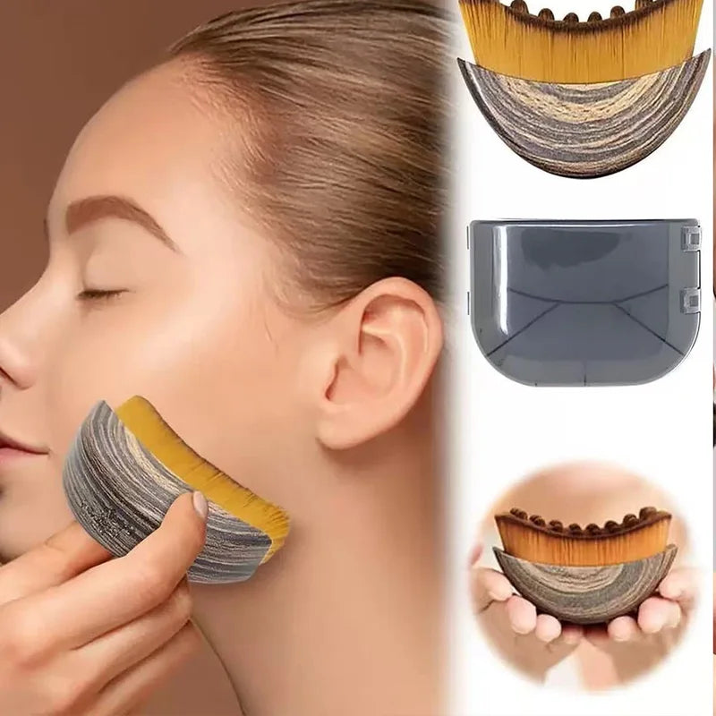 Lymphatic Face Contour Brush for Sculpting - Anti-Puffiness, Detox & Lift