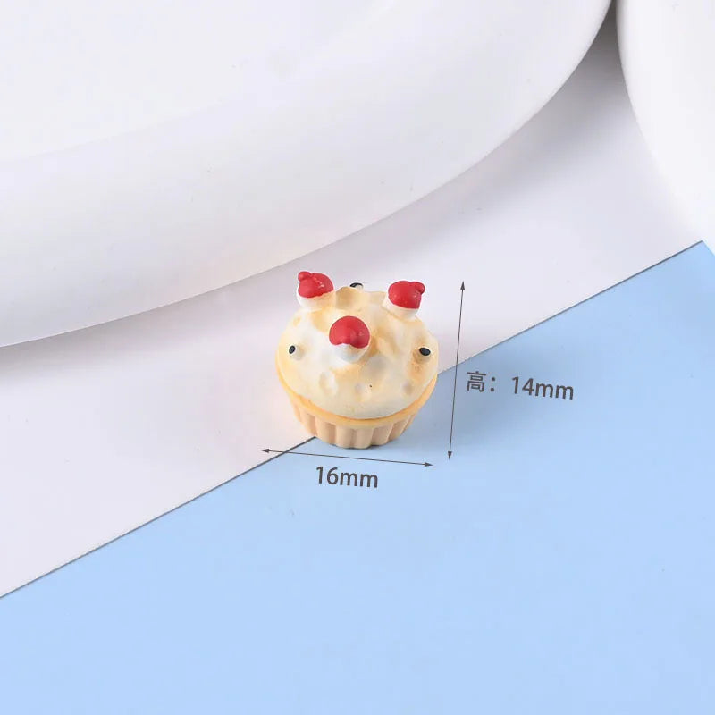 Miniature Resin Food Set for Dollhouse Decor & DIY Crafts - 10 Pieces