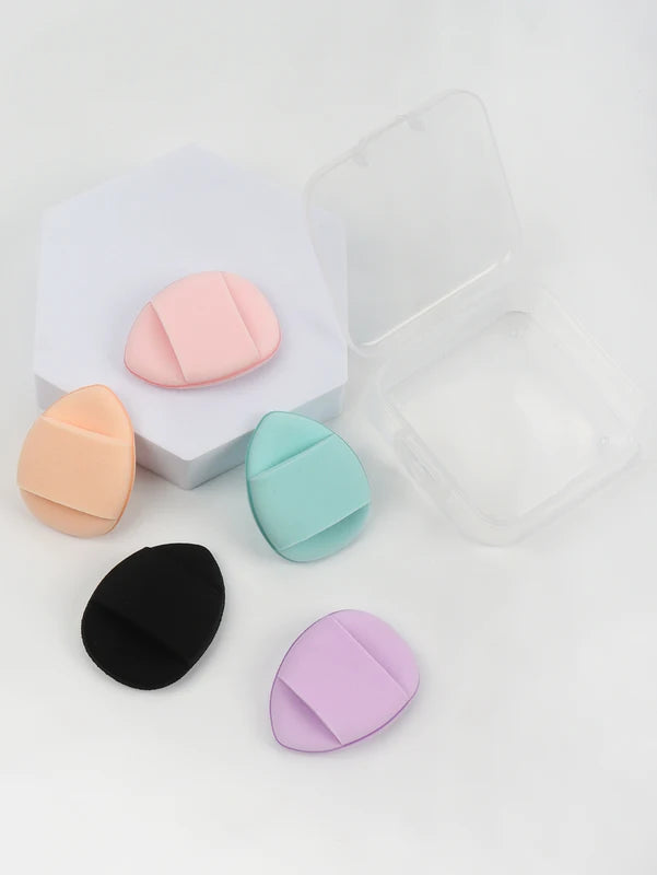 Mini Makeup Sponges 5Pcs Face Foundation Puff Set for Powder BB Cream Concealer