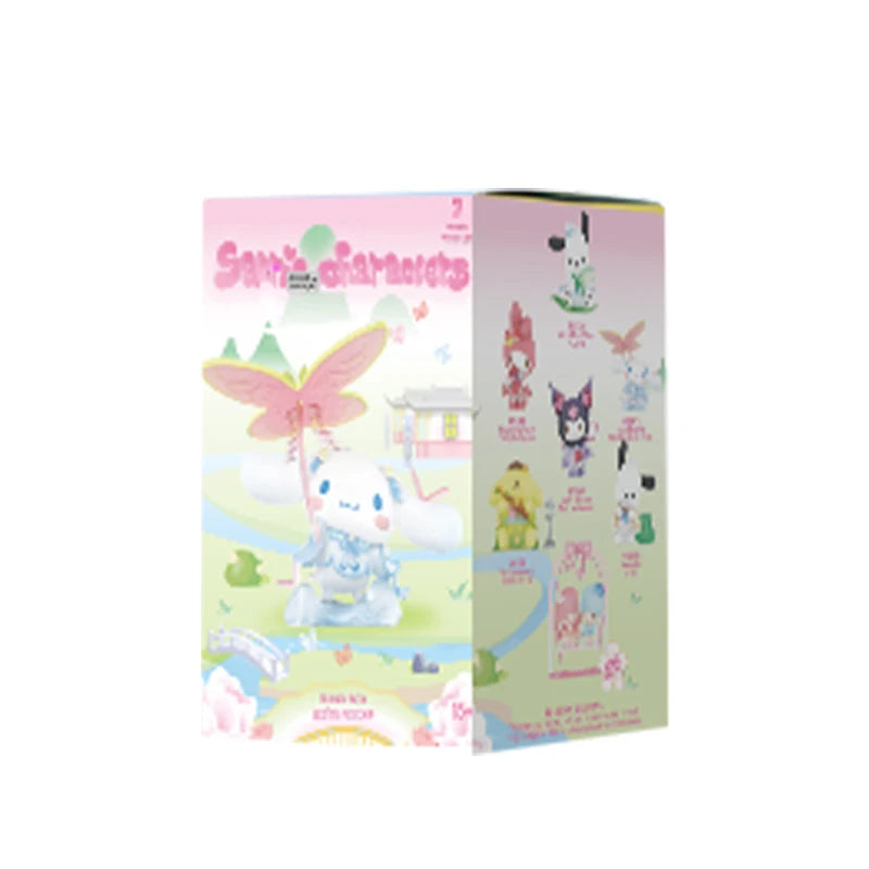 Cute Mystery Action Figure Blind Box Set with Sanrio Characters - Rhyme Flower Clothes Surprise Bag